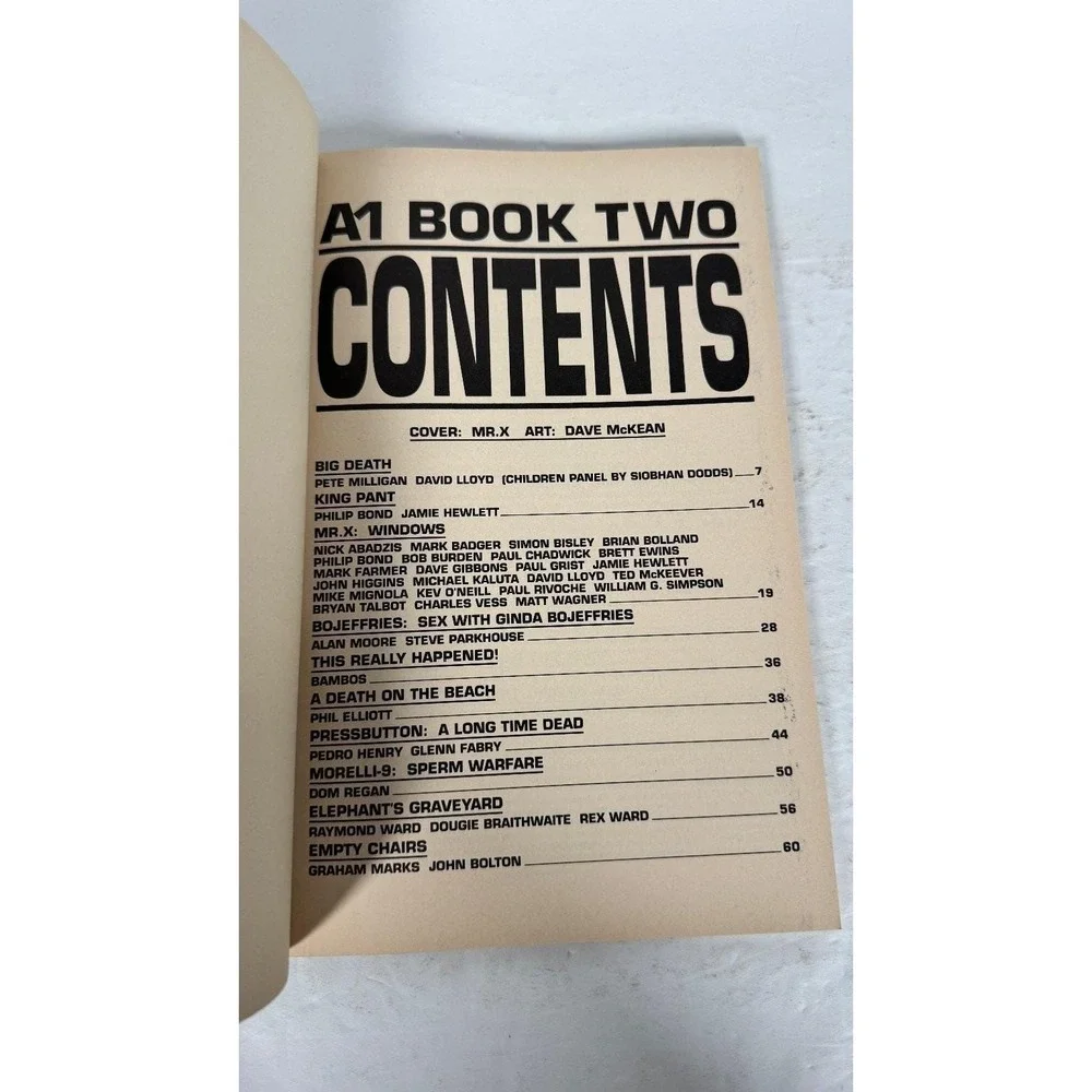 A1 Book Two + Book 4 Atomeka Press Dave Elliott Moebius Grendel Comic Lot 1990